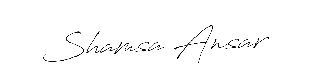 Also we have Shamsa Ansar name is the best signature style. Create professional handwritten signature collection using Antro_Vectra autograph style. Shamsa Ansar signature style 6 images and pictures png