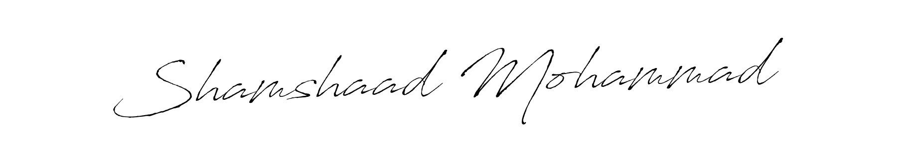 The best way (Antro_Vectra) to make a short signature is to pick only two or three words in your name. The name Shamshaad Mohammad include a total of six letters. For converting this name. Shamshaad Mohammad signature style 6 images and pictures png