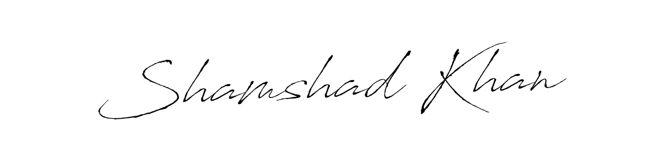 Use a signature maker to create a handwritten signature online. With this signature software, you can design (Antro_Vectra) your own signature for name Shamshad Khan. Shamshad Khan signature style 6 images and pictures png