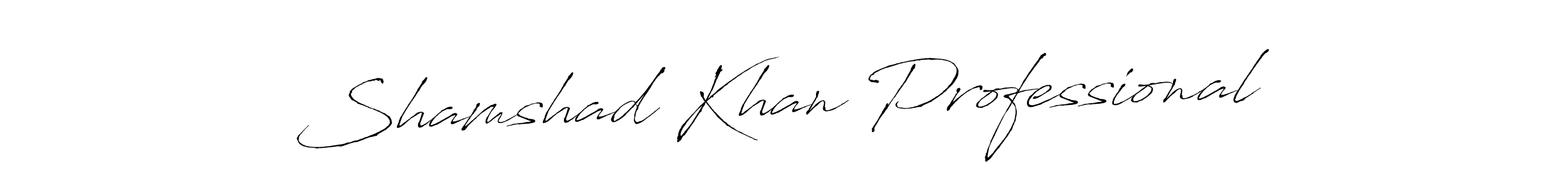 It looks lik you need a new signature style for name Shamshad Khan Professional. Design unique handwritten (Antro_Vectra) signature with our free signature maker in just a few clicks. Shamshad Khan Professional signature style 6 images and pictures png