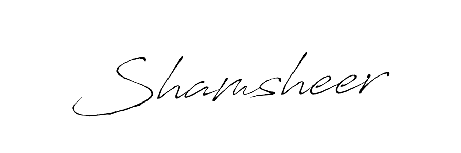 Shamsheer stylish signature style. Best Handwritten Sign (Antro_Vectra) for my name. Handwritten Signature Collection Ideas for my name Shamsheer. Shamsheer signature style 6 images and pictures png