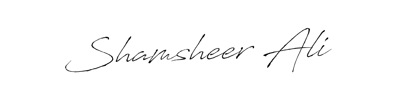 Use a signature maker to create a handwritten signature online. With this signature software, you can design (Antro_Vectra) your own signature for name Shamsheer Ali. Shamsheer Ali signature style 6 images and pictures png