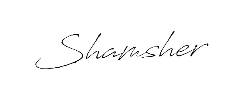 How to make Shamsher signature? Antro_Vectra is a professional autograph style. Create handwritten signature for Shamsher name. Shamsher signature style 6 images and pictures png