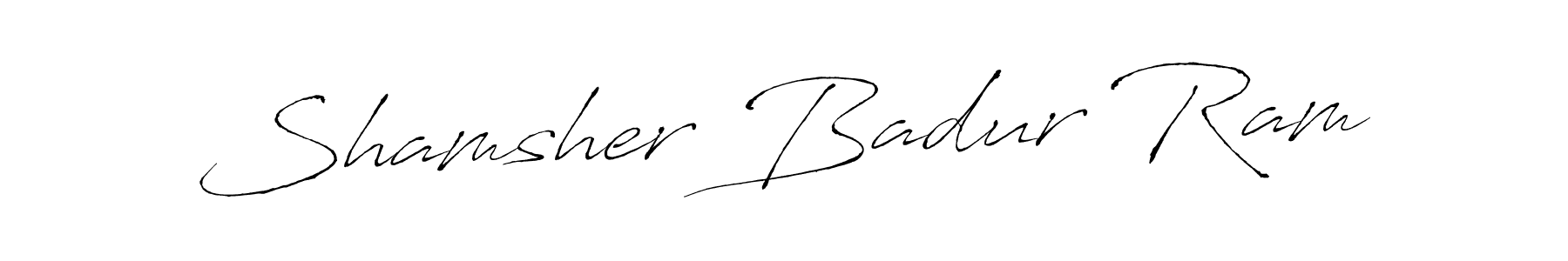 How to make Shamsher Badur Ram signature? Antro_Vectra is a professional autograph style. Create handwritten signature for Shamsher Badur Ram name. Shamsher Badur Ram signature style 6 images and pictures png