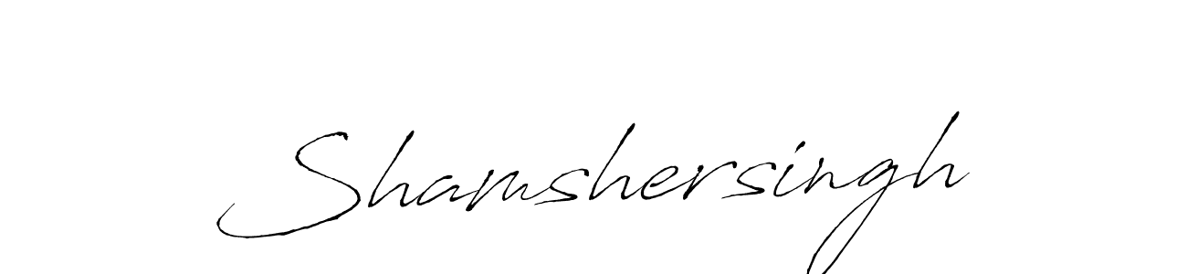 Create a beautiful signature design for name Shamshersingh. With this signature (Antro_Vectra) fonts, you can make a handwritten signature for free. Shamshersingh signature style 6 images and pictures png
