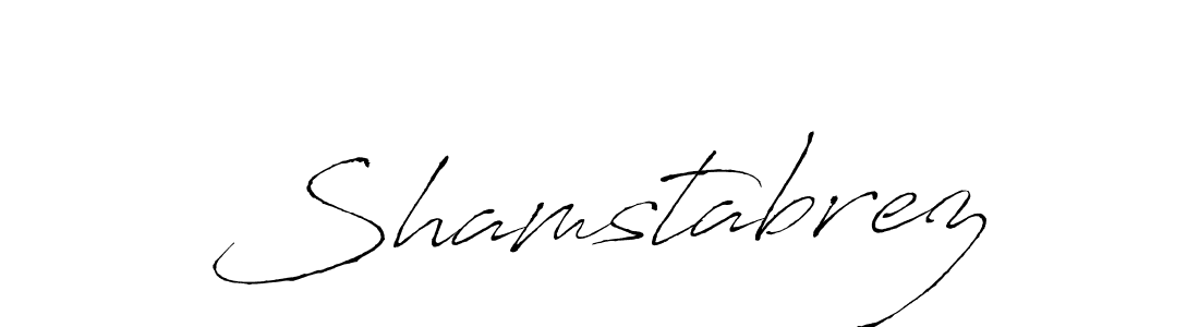 Create a beautiful signature design for name Shamstabrez. With this signature (Antro_Vectra) fonts, you can make a handwritten signature for free. Shamstabrez signature style 6 images and pictures png