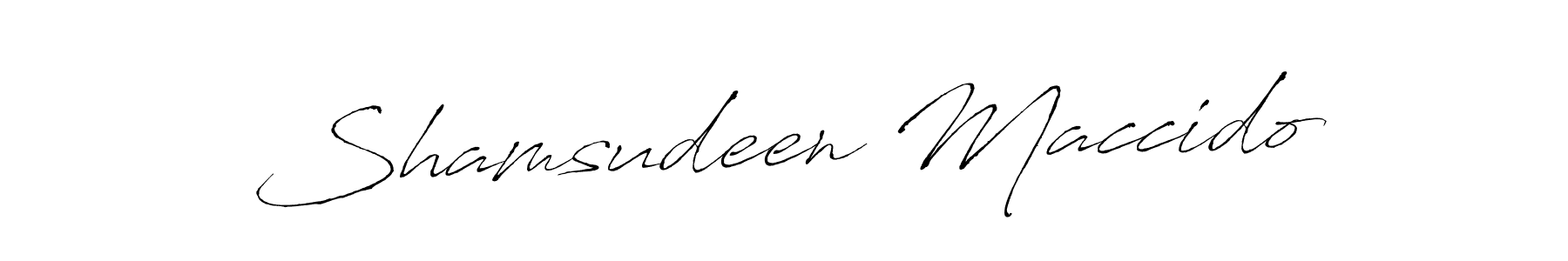 It looks lik you need a new signature style for name Shamsudeen Maccido. Design unique handwritten (Antro_Vectra) signature with our free signature maker in just a few clicks. Shamsudeen Maccido signature style 6 images and pictures png