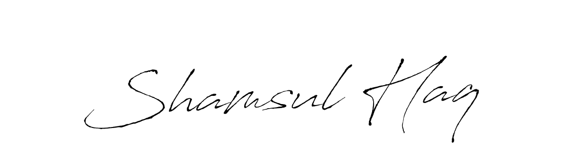 It looks lik you need a new signature style for name Shamsul Haq. Design unique handwritten (Antro_Vectra) signature with our free signature maker in just a few clicks. Shamsul Haq signature style 6 images and pictures png