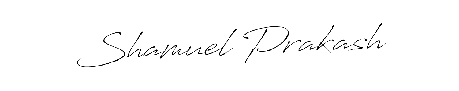 Also we have Shamuel Prakash name is the best signature style. Create professional handwritten signature collection using Antro_Vectra autograph style. Shamuel Prakash signature style 6 images and pictures png