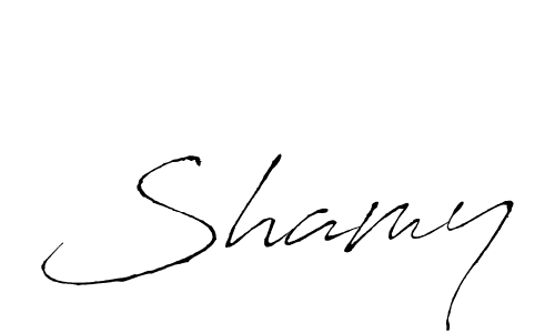 The best way (Antro_Vectra) to make a short signature is to pick only two or three words in your name. The name Shamy include a total of six letters. For converting this name. Shamy signature style 6 images and pictures png