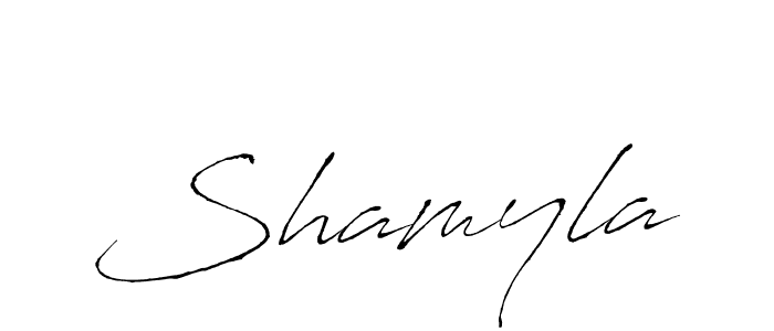 Similarly Antro_Vectra is the best handwritten signature design. Signature creator online .You can use it as an online autograph creator for name Shamyla. Shamyla signature style 6 images and pictures png