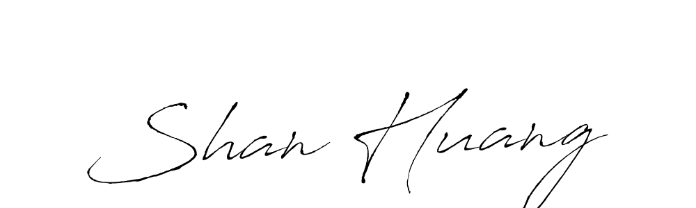 Make a beautiful signature design for name Shan Huang. With this signature (Antro_Vectra) style, you can create a handwritten signature for free. Shan Huang signature style 6 images and pictures png