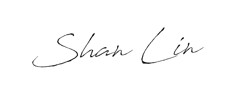 Shan Lin stylish signature style. Best Handwritten Sign (Antro_Vectra) for my name. Handwritten Signature Collection Ideas for my name Shan Lin. Shan Lin signature style 6 images and pictures png