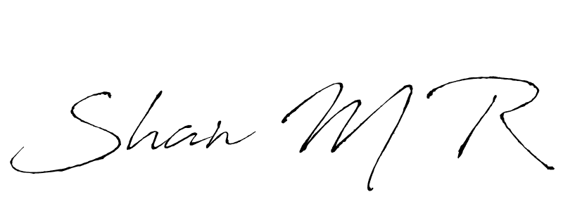 if you are searching for the best signature style for your name Shan M R. so please give up your signature search. here we have designed multiple signature styles  using Antro_Vectra. Shan M R signature style 6 images and pictures png