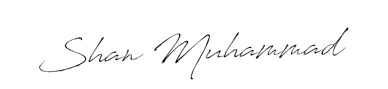 Create a beautiful signature design for name Shan Muhammad. With this signature (Antro_Vectra) fonts, you can make a handwritten signature for free. Shan Muhammad signature style 6 images and pictures png