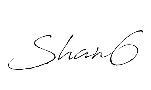 Create a beautiful signature design for name Shan6. With this signature (Antro_Vectra) fonts, you can make a handwritten signature for free. Shan6 signature style 6 images and pictures png