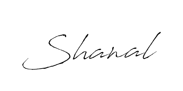 Make a beautiful signature design for name Shanal. With this signature (Antro_Vectra) style, you can create a handwritten signature for free. Shanal signature style 6 images and pictures png