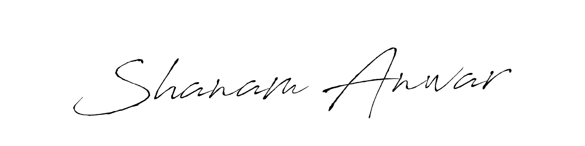 Design your own signature with our free online signature maker. With this signature software, you can create a handwritten (Antro_Vectra) signature for name Shanam Anwar. Shanam Anwar signature style 6 images and pictures png