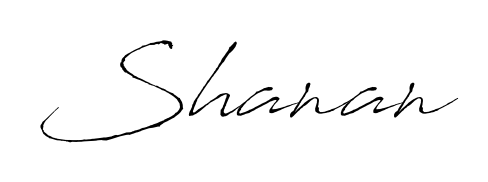 The Antro_Vectra handwriting style adds charm and authenticity to name Shanan. A wonderful choice for personal thank-you notes. Shanan signature style 6 images and pictures png