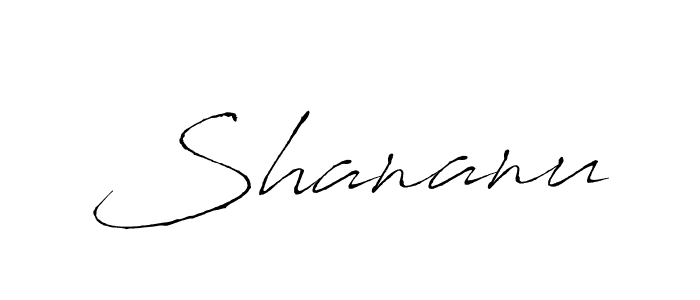 Design your own signature with our free online signature maker. With this signature software, you can create a handwritten (Antro_Vectra) signature for name Shananu. Shananu signature style 6 images and pictures png