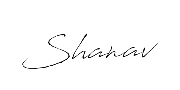 Design your own signature with our free online signature maker. With this signature software, you can create a handwritten (Antro_Vectra) signature for name Shanav. Shanav signature style 6 images and pictures png