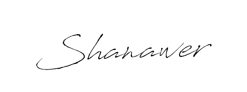 Use a signature maker to create a handwritten signature online. With this signature software, you can design (Antro_Vectra) your own signature for name Shanawer. Shanawer signature style 6 images and pictures png