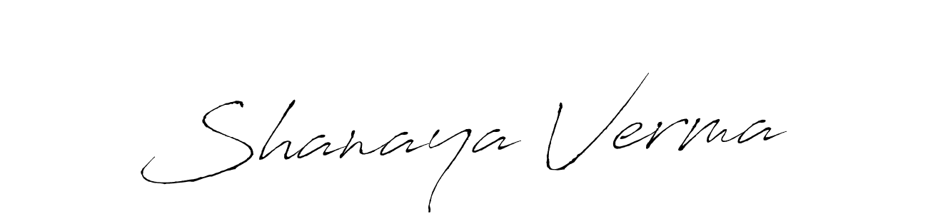 How to make Shanaya Verma signature? Antro_Vectra is a professional autograph style. Create handwritten signature for Shanaya Verma name. Shanaya Verma signature style 6 images and pictures png