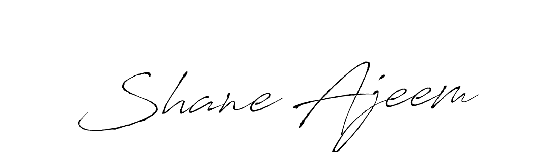 Also we have Shane Ajeem name is the best signature style. Create professional handwritten signature collection using Antro_Vectra autograph style. Shane Ajeem signature style 6 images and pictures png