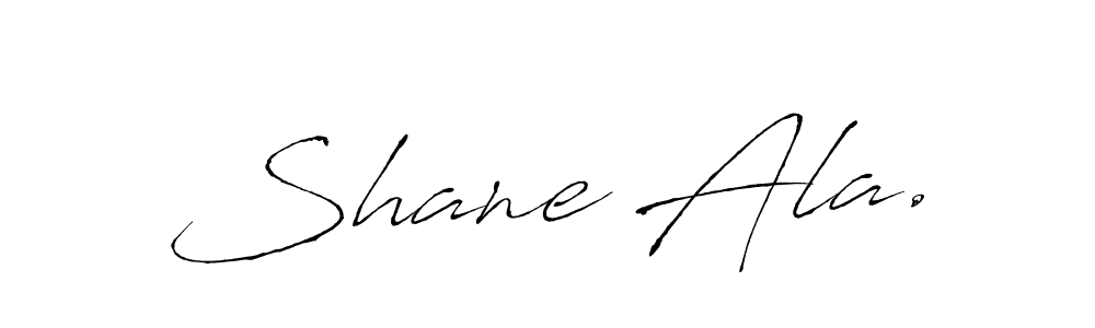 if you are searching for the best signature style for your name Shane Ala.. so please give up your signature search. here we have designed multiple signature styles  using Antro_Vectra. Shane Ala. signature style 6 images and pictures png