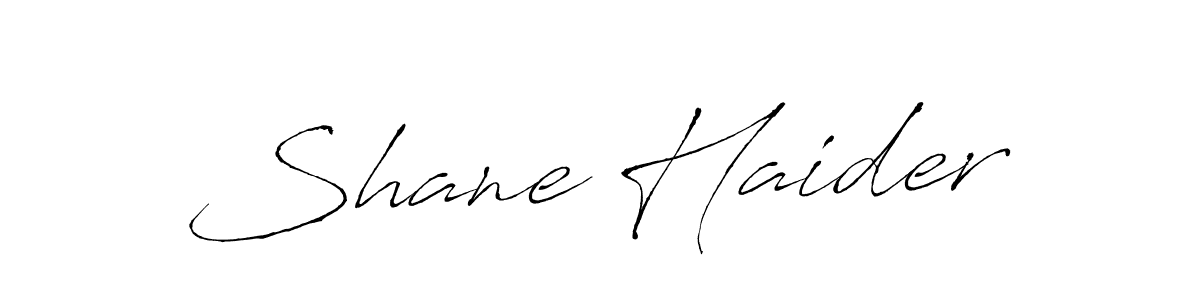 Make a beautiful signature design for name Shane Haider. With this signature (Antro_Vectra) style, you can create a handwritten signature for free. Shane Haider signature style 6 images and pictures png