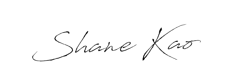 Design your own signature with our free online signature maker. With this signature software, you can create a handwritten (Antro_Vectra) signature for name Shane Kao. Shane Kao signature style 6 images and pictures png