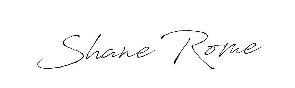 How to make Shane Rome name signature. Use Antro_Vectra style for creating short signs online. This is the latest handwritten sign. Shane Rome signature style 6 images and pictures png