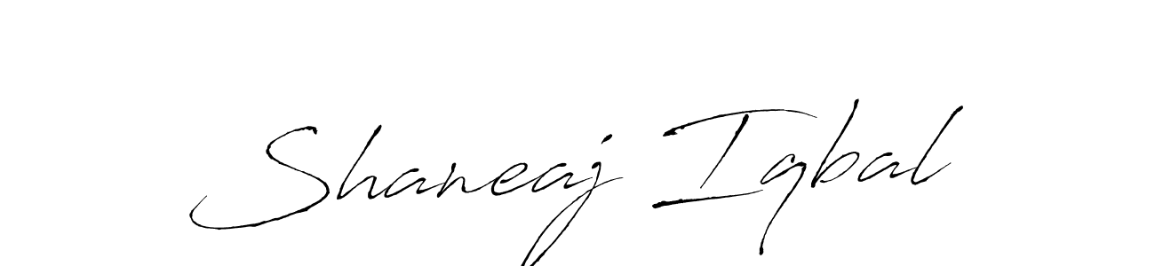 Design your own signature with our free online signature maker. With this signature software, you can create a handwritten (Antro_Vectra) signature for name Shaneaj Iqbal. Shaneaj Iqbal signature style 6 images and pictures png