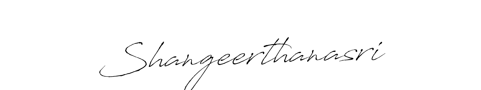 How to make Shangeerthanasri name signature. Use Antro_Vectra style for creating short signs online. This is the latest handwritten sign. Shangeerthanasri signature style 6 images and pictures png