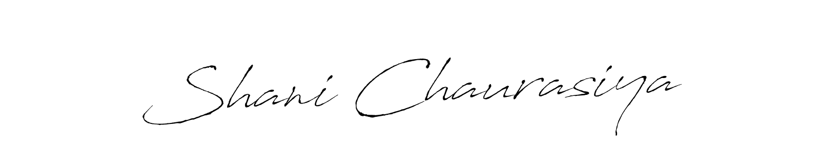 Make a beautiful signature design for name Shani Chaurasiya. With this signature (Antro_Vectra) style, you can create a handwritten signature for free. Shani Chaurasiya signature style 6 images and pictures png