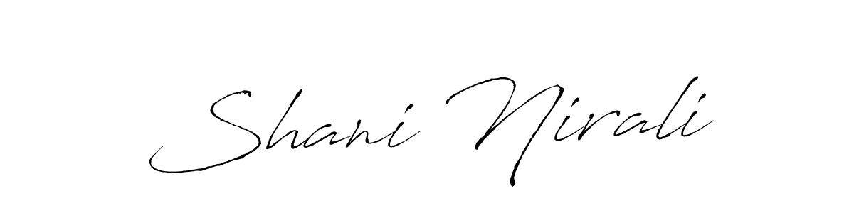 Antro_Vectra is a professional signature style that is perfect for those who want to add a touch of class to their signature. It is also a great choice for those who want to make their signature more unique. Get Shani Nirali name to fancy signature for free. Shani Nirali signature style 6 images and pictures png
