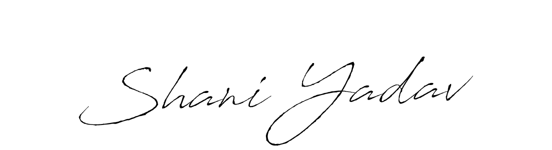 Use a signature maker to create a handwritten signature online. With this signature software, you can design (Antro_Vectra) your own signature for name Shani Yadav. Shani Yadav signature style 6 images and pictures png