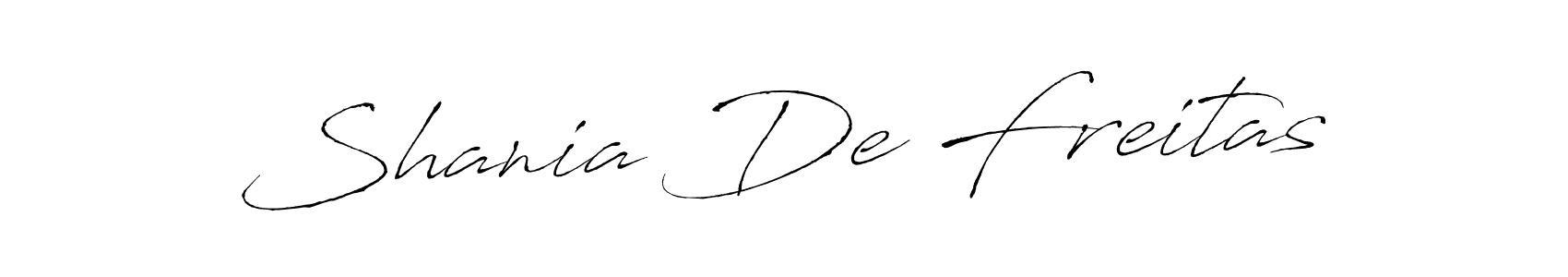 Design your own signature with our free online signature maker. With this signature software, you can create a handwritten (Antro_Vectra) signature for name Shania De Freitas. Shania De Freitas signature style 6 images and pictures png