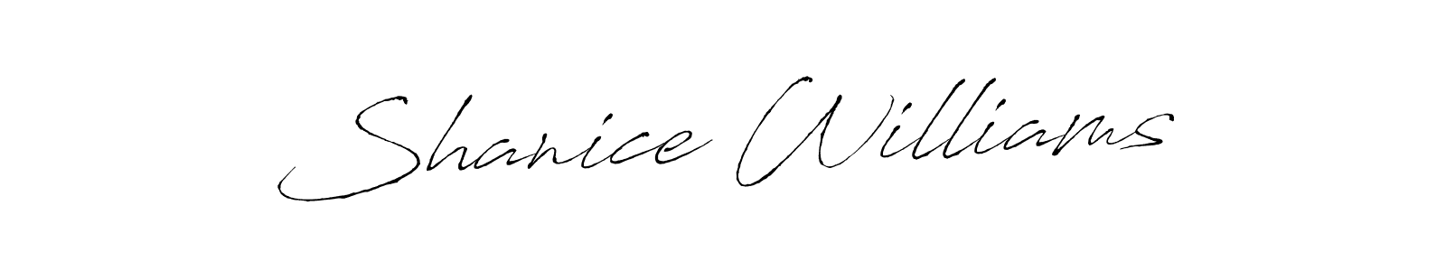 You should practise on your own different ways (Antro_Vectra) to write your name (Shanice Williams) in signature. don't let someone else do it for you. Shanice Williams signature style 6 images and pictures png