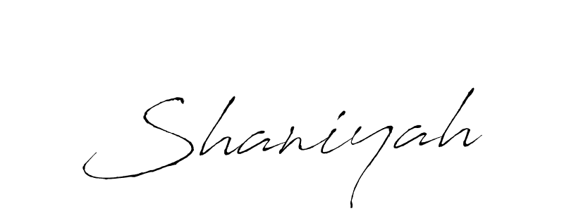 Shaniyah stylish signature style. Best Handwritten Sign (Antro_Vectra) for my name. Handwritten Signature Collection Ideas for my name Shaniyah. Shaniyah signature style 6 images and pictures png