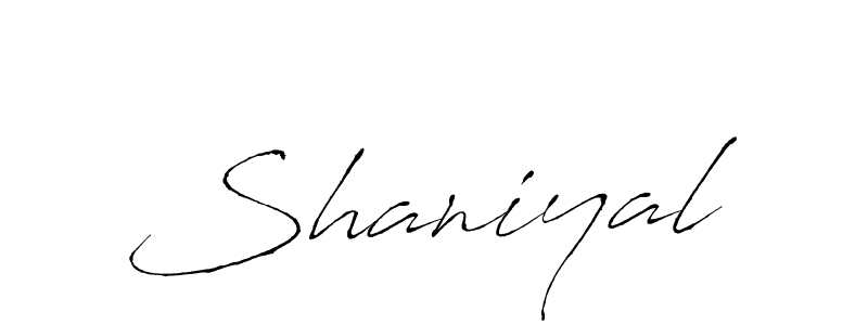 Create a beautiful signature design for name Shaniyal. With this signature (Antro_Vectra) fonts, you can make a handwritten signature for free. Shaniyal signature style 6 images and pictures png