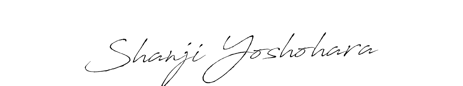 How to make Shanji Yoshohara name signature. Use Antro_Vectra style for creating short signs online. This is the latest handwritten sign. Shanji Yoshohara signature style 6 images and pictures png