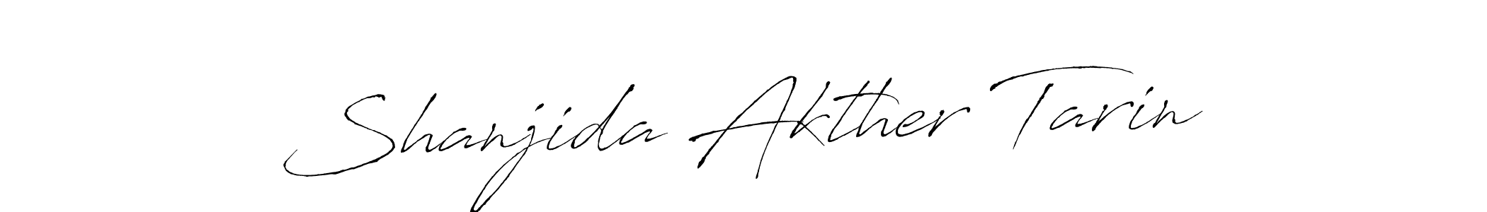 Make a beautiful signature design for name Shanjida Akther Tarin. With this signature (Antro_Vectra) style, you can create a handwritten signature for free. Shanjida Akther Tarin signature style 6 images and pictures png