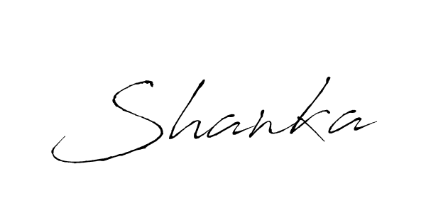 Use a signature maker to create a handwritten signature online. With this signature software, you can design (Antro_Vectra) your own signature for name Shanka. Shanka signature style 6 images and pictures png