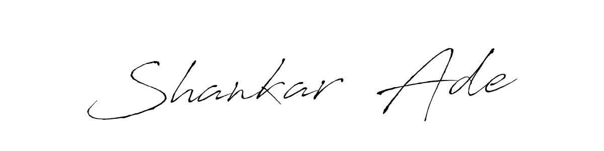 if you are searching for the best signature style for your name Shankar  Ade. so please give up your signature search. here we have designed multiple signature styles  using Antro_Vectra. Shankar  Ade signature style 6 images and pictures png