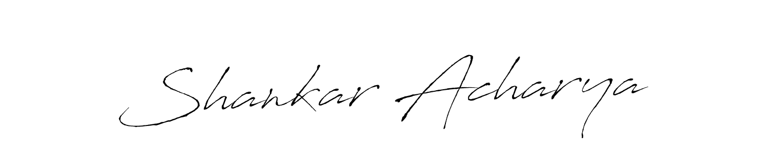 How to make Shankar Acharya name signature. Use Antro_Vectra style for creating short signs online. This is the latest handwritten sign. Shankar Acharya signature style 6 images and pictures png