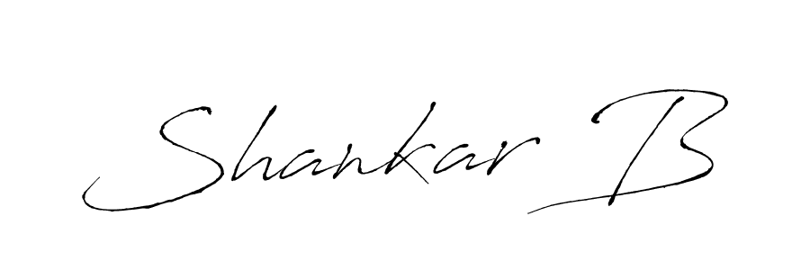 Create a beautiful signature design for name Shankar B. With this signature (Antro_Vectra) fonts, you can make a handwritten signature for free. Shankar B signature style 6 images and pictures png