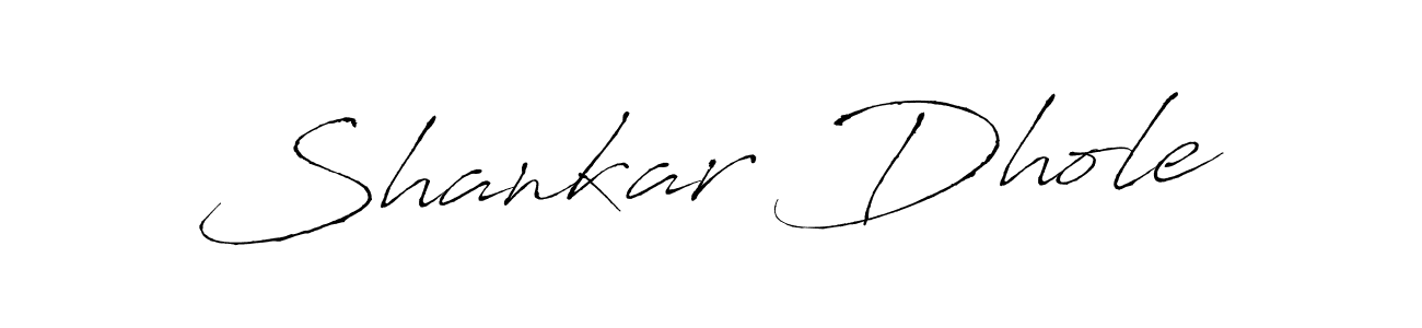 Design your own signature with our free online signature maker. With this signature software, you can create a handwritten (Antro_Vectra) signature for name Shankar Dhole. Shankar Dhole signature style 6 images and pictures png