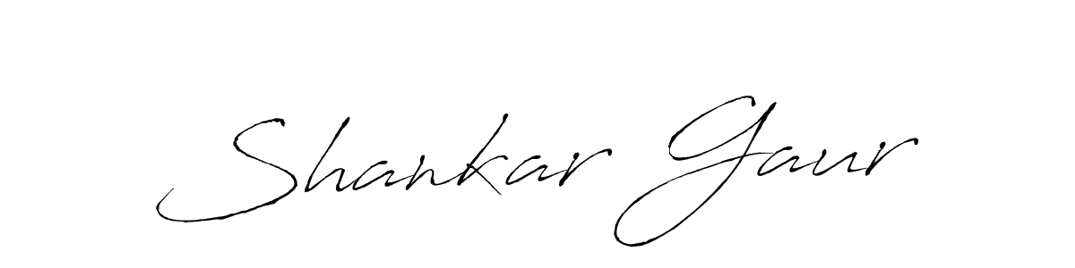 How to make Shankar Gaur name signature. Use Antro_Vectra style for creating short signs online. This is the latest handwritten sign. Shankar Gaur signature style 6 images and pictures png