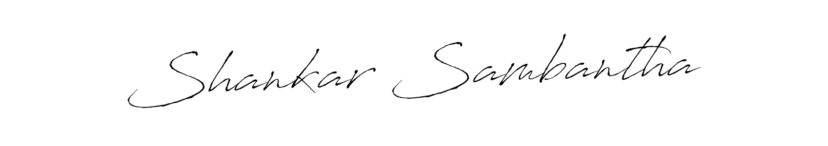 Shankar Sambantha stylish signature style. Best Handwritten Sign (Antro_Vectra) for my name. Handwritten Signature Collection Ideas for my name Shankar Sambantha. Shankar Sambantha signature style 6 images and pictures png